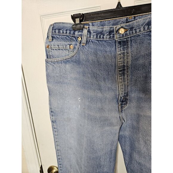 Levis 517 Jeans 42x30 Blue Denim Bootcut Cowboy Vintage Made in USA 1999 - Picture 4 of 10